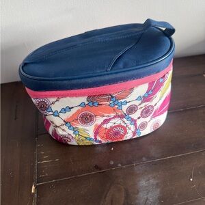 Thermos Insulated Lunch Bag Feather Print Soft Zip Lunch Box